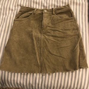 Tan corduroy brandy Melville skirt
